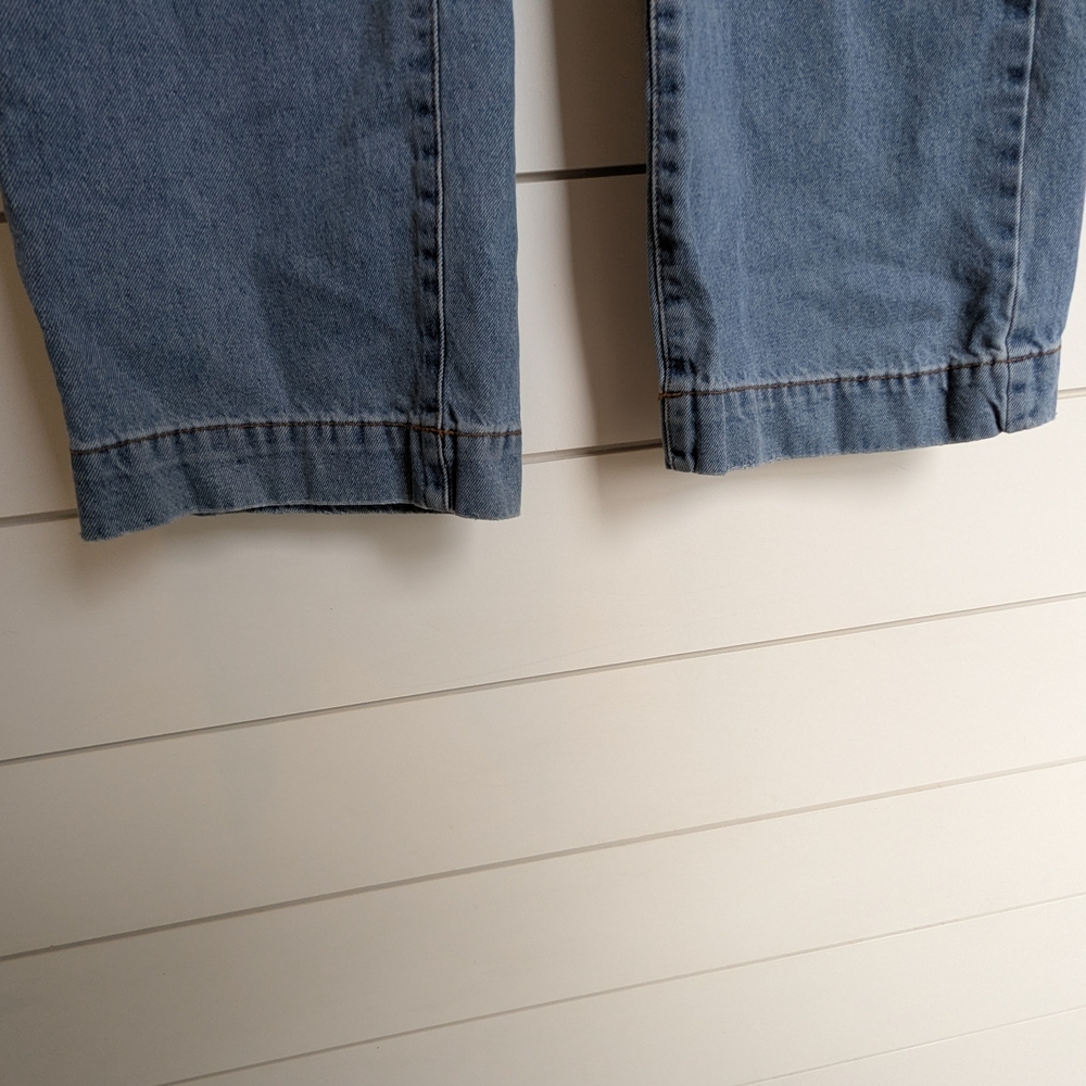 Cotton On Utility Pocket Straight Jeans Color Block Pockets Size 2 High Rise - Picture 5 of 14